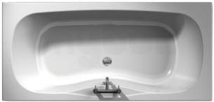 Jacuzzi Acrylic Baths and Panels -  Jacuzzi Pro Wbsprocas607 White Caserta Luxury Two Tap Hole Bath 1800x800mm