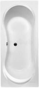 Jacuzzi Acrylic Baths and Panels -  Jacuzzi Pro Wbspround601 White Undine Two Tap Hole Double Bather Bath 1700x800mm