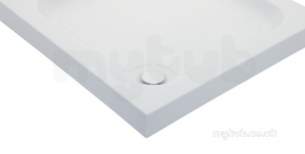 Jt Breeze Trays -  Just Trays Br1090m140 White Breeze 1000x900 Shower Tray With Upstands