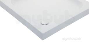 Jt Breeze Trays -  Just Trays Br80m100 White Breeze 800x800 Square Shower Tray In Stone Resin Abs