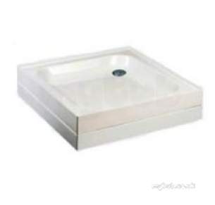 Jt Breeze Trays -  Just Trays Br90m140 White Breeze 900x900 Square Shower Tray With Four Upstands