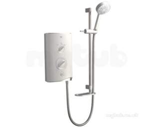 Mira Sport Electrics -  Mira 1.1746.003 White/chrome Sport 9.8 Kw Electric Shower With 4 Spray Handshower