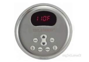 Nordic Sounas Steam Generators -  Mr. Steam Msetplusrd-pc Chrome Etempo Plus Steam Generator Control Round Chrome