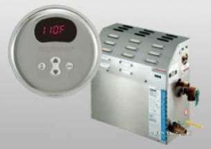 Nordic Sounas Steam Generators -  Mr. Steam Ms5ke1 Chrome 5 Kw Steam Generator With Controls Single Phase