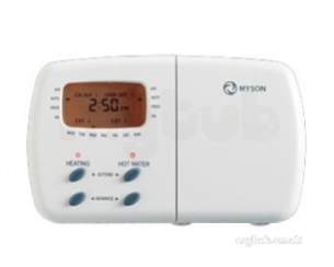 Potterton Sensomatic Controls -  Myson 2mep2c White Double Channel Timeswitch With 24 Hour 5/2 Day Or 7 Day Operation