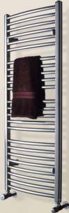 Myson Economist Towel Warmers -  Myson Ftgecoc126w White Avonmore Multi-rail Towel Warmer 126 Curved