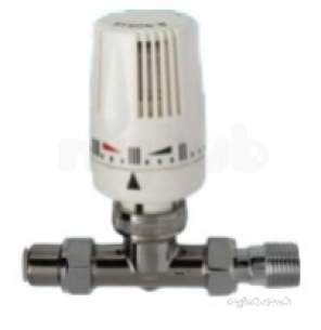 Myson TRVs -  Myson 2trv10scpf Chrome Trv 2 Way Straight Pushfit 90 Degree Angle 10mm