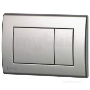 Francis Pegler Wall Frames -  Pegler Yorkshire 4p9056 Matt Chrome Dream Dual Flush Plate For Concealed Wc Frame