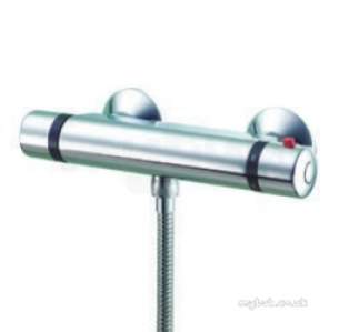 Pegler Opal and Slique Brassware -  Pegler Yorkshire 4s4001 Chrome Komo Thermostatic Bar Shower