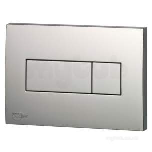 Francis Pegler Wall Frames -  Pegler Yorkshire 4p9058 Matt Chrome Kubix Dual Flush Plate For Concealed Wc Frame