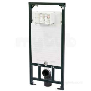 Francis Pegler Wall Frames -  Pegler Yorkshire 4p9007 Black Perfecta 1176 Mm Concealed Bathroom Wc Frame With Cistern