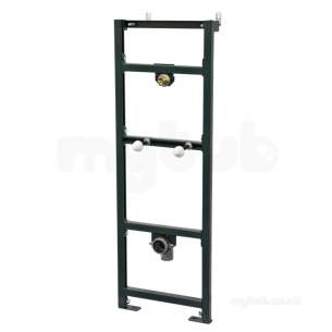 Francis Pegler Wall Frames -  Pegler Yorkshire 4p9005 Black Perfecta 1170mm Concealed Bathroom Urinal Frame