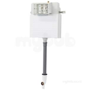Francis Pegler Wall Frames -  Pegler Yorkshire 4p9010 White Perfecta 1062 Mm Concealed Wall Mounted Cistern