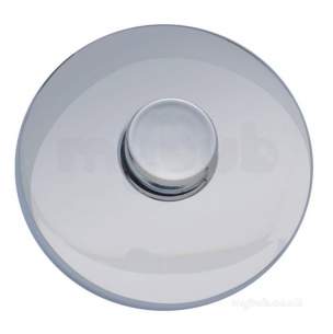 Francis Pegler Wall Frames -  Polished Chrome Pneumatic Single Flush Button For Concealed Wc Frames