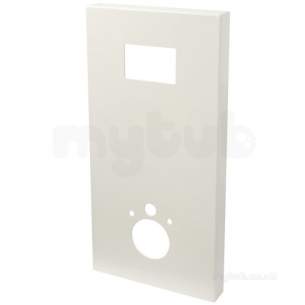 Francis Pegler Wall Frames -  Pegler Yorkshire 4p9012 Cream Slimframe Resin Cover For Concealed Wc Frames