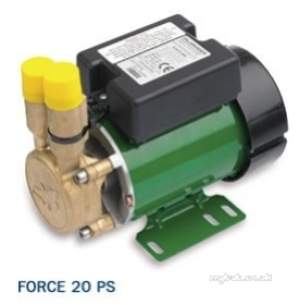Salamander Shower Pumps -  Force Shower Pump Brass End Single Water Supply For Positive Head At 2.0 Bar