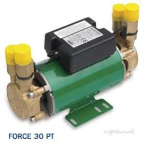 Salamander Shower Pumps -  Force Shower Pump Brass End Twin Water Supply For Positive Head At 3.0 Bar
