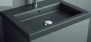 Salgar Showroom Furniture -  Salgar 15321 Anthracite Black Cangas Wash Basin 50x800mm