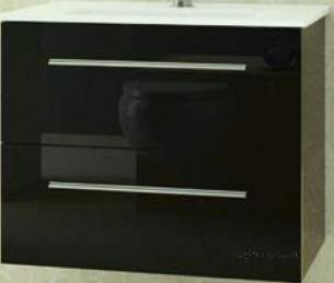 Salgar Showroom Furniture -  Salgar 15579 Black Creta Vanity Cabinet 560x598 Mm