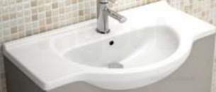 Bathroom Furniture -  Salgar 9016 White Polo Wash Basin 60x750mm