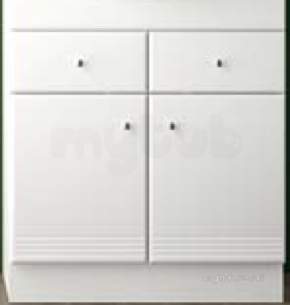 Bathroom Furniture -  Salgar 6222 White Polo Vanity Cabinet 810x630mm