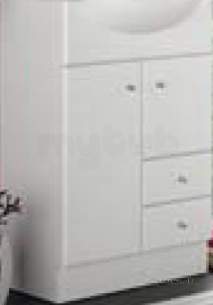 Bathroom Furniture -  Salgar 7830 White Polo Vanity Cabinet 810x520mm