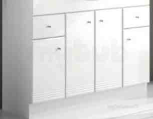 Bathroom Furniture -  Salgar 9884 White Polo Vanity Cabinet 810x980mm