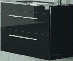 Salgar Showroom Furniture -  Salgar 15492 Black Serie 35 Vanity Cabinet 550x598 Mm