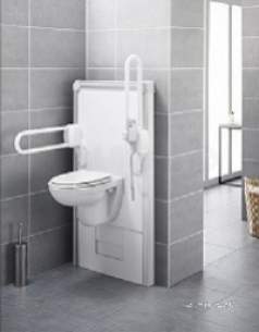 Saniflo Domestic Sanitary Systems B -  Saniflo Klift2suparm/00 White Sanimatic Support Bars For Adjustable Toilets