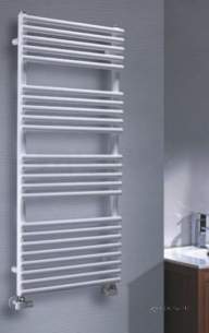 The Radiator Company Towel Warmers and Decorative Rads -  Ba258048w White Bath 800x480mm Heated Towel Rail Automatic Bleed Valve
