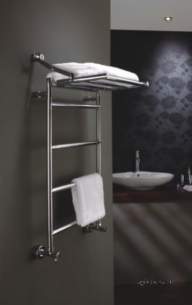 The Radiator Company Towel Warmers and Decorative Rads -  Camb1180c Chrome Cambridge 1135x800mm Heated Towel Rail Fold Down Shelf
