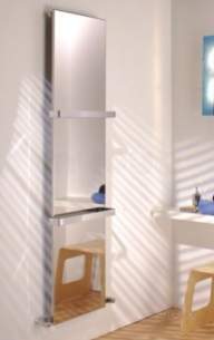 The Radiator Company Towel Warmers and Decorative Rads -  Icebv1245w White Ice Bagno 2020x465mm Heated Vertical Bathroom Towel Rail 2 Towel Bars