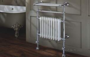 The Radiator Company Towel Warmers and Decorative Rads -  Ancona 972x600mm Heated Towel Rail Chrom/tex W