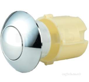 Thomas Dudley Cisterns -  Thomas Dudley 316562 Chrome Dome Push Button Assembly In Chrome