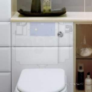 Thomas Dudley Cisterns -  Chrome Vantage Concealed Cistern With Single Flush Niagara Valve