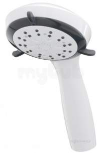 Triton Non Electric Products -  Triton Tshe7cawht White 7000 Five Function Care Showerhead