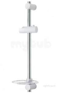 Triton Non Electric Products -  Triton Tskdaviwc White/chrome David Shower Rail Kit 530mm