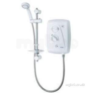 Triton T80z Ff -  Triton Sp8008zff White/chrome T80z Fast-fit 8.5 Kw Electric Shower With Chrome Fittings