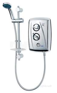 Triton T80z Ff -  Triton Sp8chr8zff Chrome T80z Fast-fit 8.5 Kw Electric Shower With Swing Fit