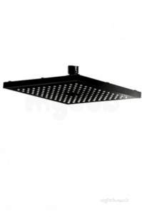 Triton Non Electric Products -  Triton Tshfkelsbl Black Kelsey Fixed Showerhead Single Function