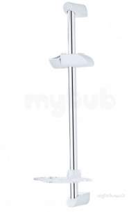 Triton Non Electric Products -  Triton Tskleonwc White/chrome Leon Shower Riser Kit