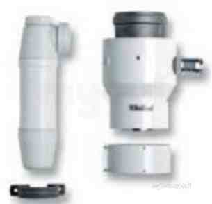 Vaillant Domestic Gas Boilers -  Vaillant 303814 White 125mm Boiler Adaptor Connector Trap