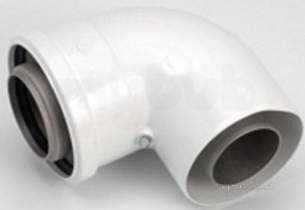 Vaillant Domestic Gas Boilers -  Vaillant 303610 White 125mm Elbow Standard Efficient 87 Deg