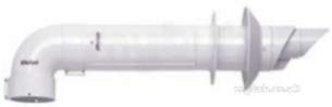 Vaillant Domestic Gas Boilers -  Vaillant 303806 White Telescopic Flue Extension Kit 450mm-650mm