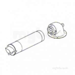 Vokera Domestic Gas Boilers -  Vokera 29450120 Na Fixed Length Horizontal Flue Kit