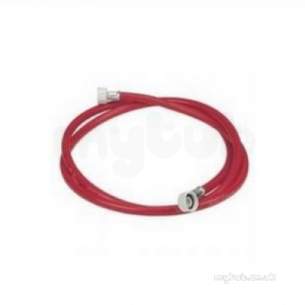Washing Machine Taps and Hoses -  Cooksey 01 Wh251 Red Washing Machine Hose 2.5 M