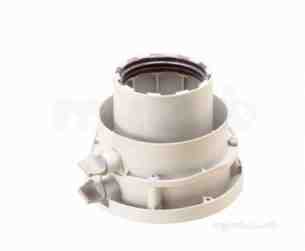 Worcester Domestic Gas Boilers -  7719002433 White Greenstar Vertical Flue Adaptor 125mm