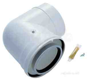 Worcester Oil Boilers -  7716190046 White Oilfit 100 /150 Elbow 90 Deg