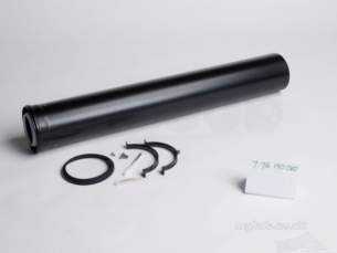Worcester Oil Boilers -  7716190060 Black Oilfit Flue Extension 100/150mm