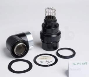 Worcester Oil Boilers -  7716190058 Black Oilfit Vertical Excluding Flue Kit 100/150mm